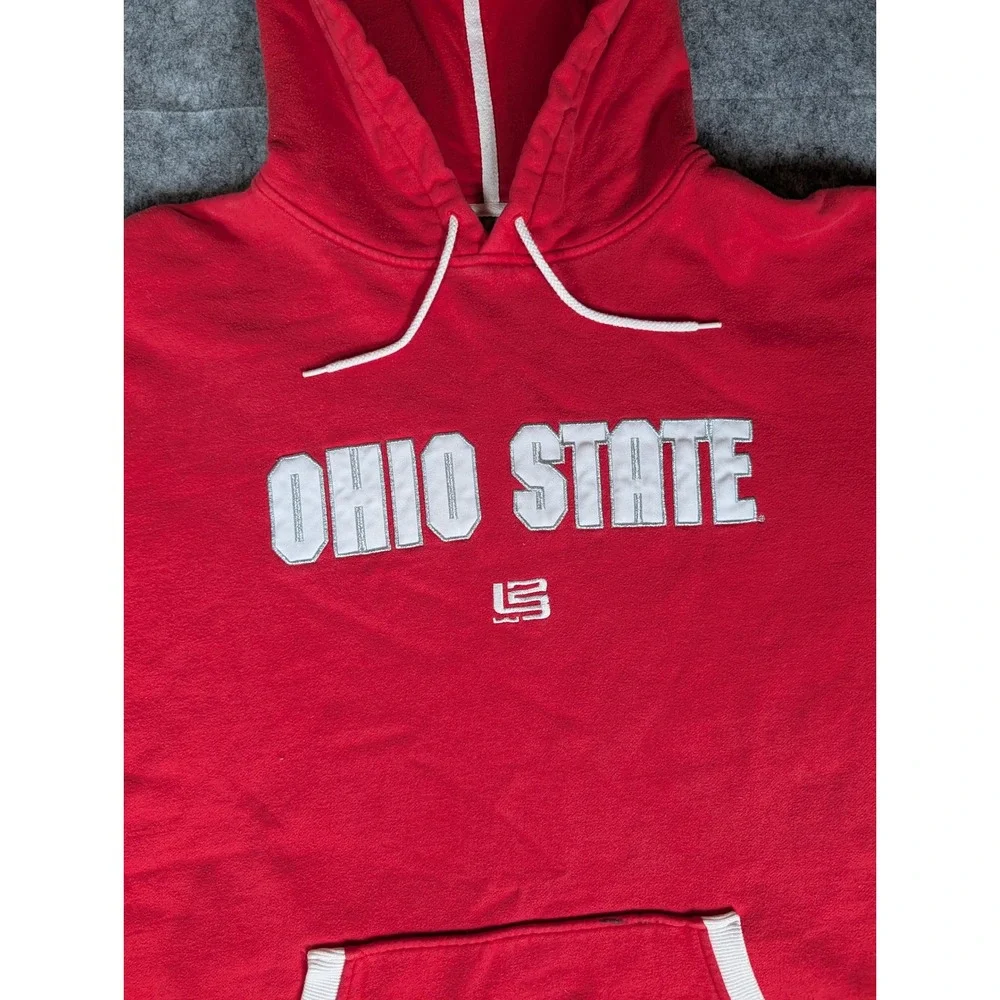 Nike Ohio State Buckeyes‎ Red ELITE Hoodie Swweatshirt Pullover Mens XL
